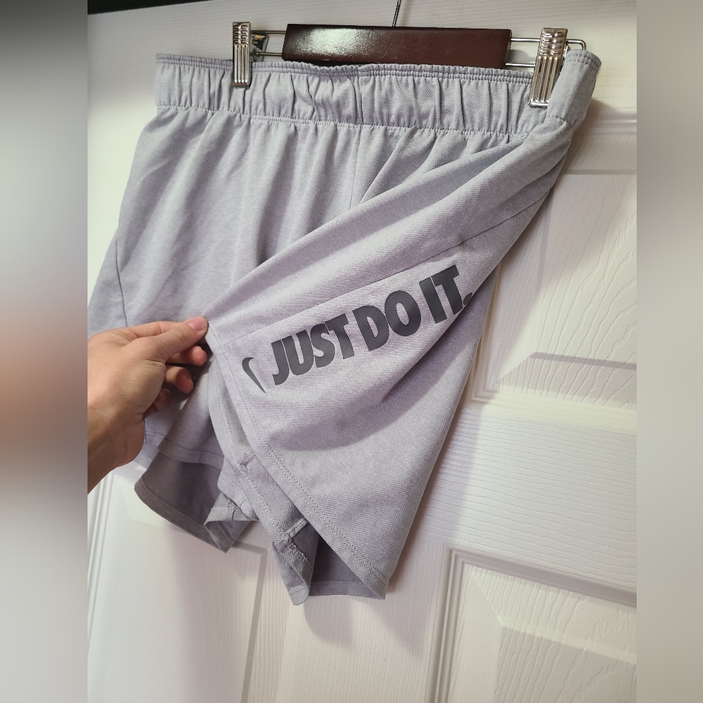 Nike Women's Athletic Shorts in Light Gray